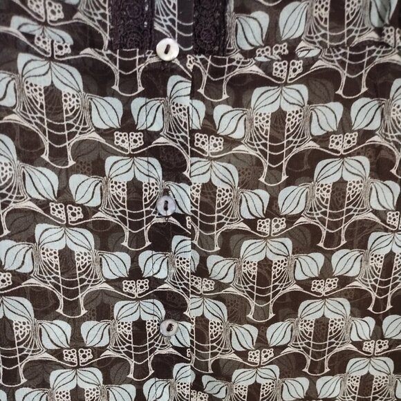 Beautiful Sheer Silk Blouse - Picture 4 of 5